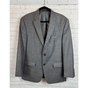 CHAPS gray 100% wool mens suit jacket blazer 42R